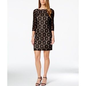 NWT Jessica Howard Illusion Lace Sheath Dress 12